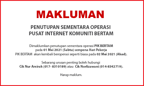 NOTIS PENUTUPAN PI